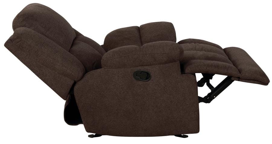 Waterbury Upholstered Glider Recliner Brown
