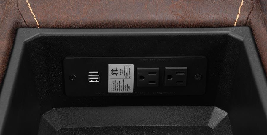 Hemer 3-piece Power^2 Living Room Set Chocolate