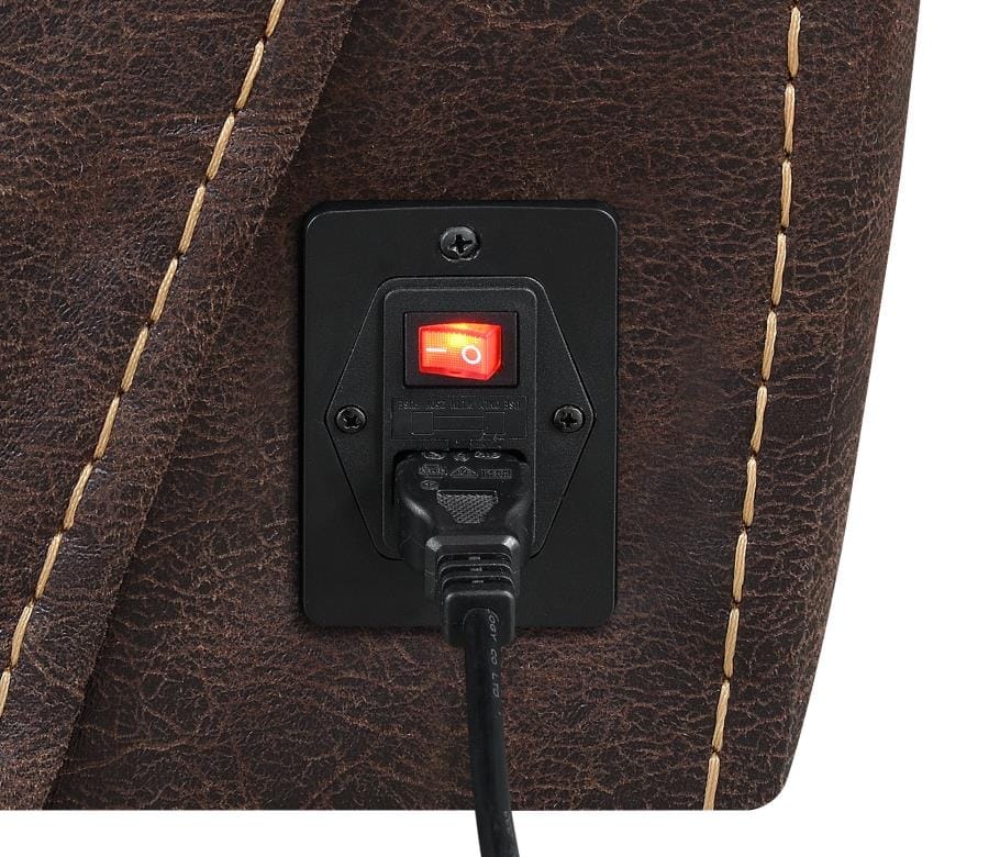 Hemer Upholstered Power^2 Recliner Chocolate