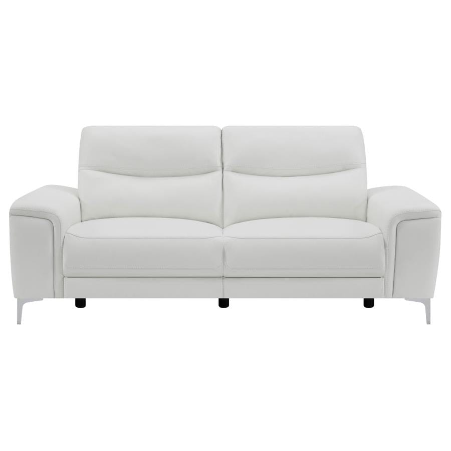 Largo 2-piece Upholstered Power Living Room Set White