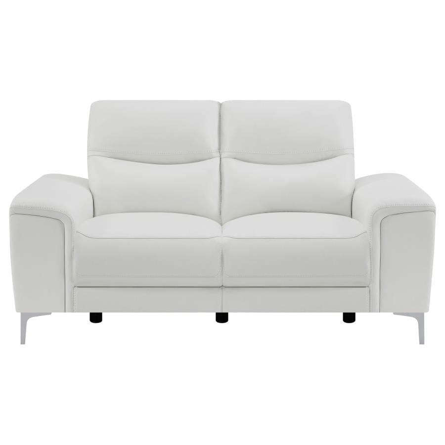Largo 2-piece Upholstered Power Living Room Set White