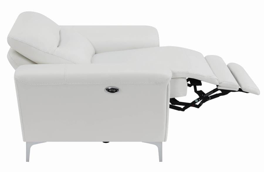 Largo Upholstered Power Recliner White