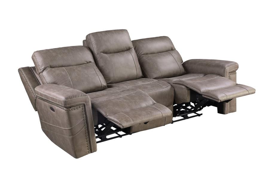 Wixom Cushion Back Power^2 Sofa Taupe