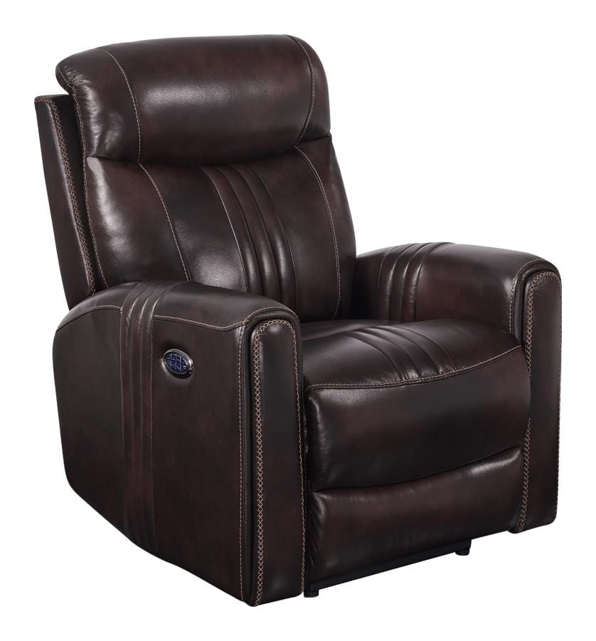 Cushion Back Power^3 Recliner Brown