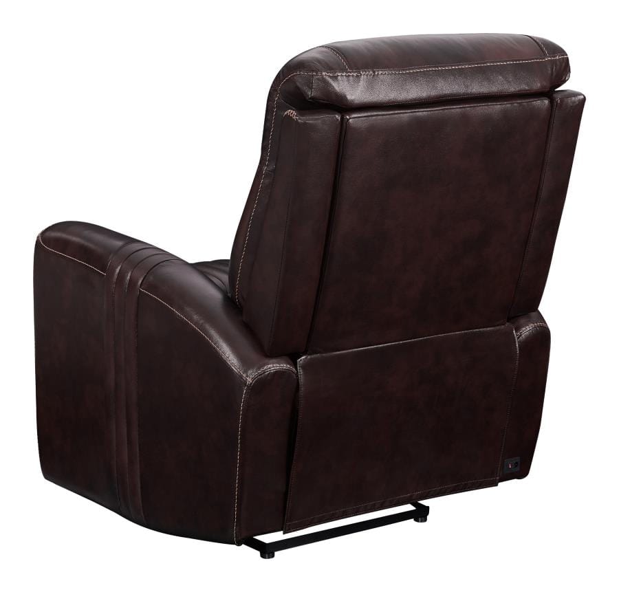 Cushion Back Power^3 Recliner Brown