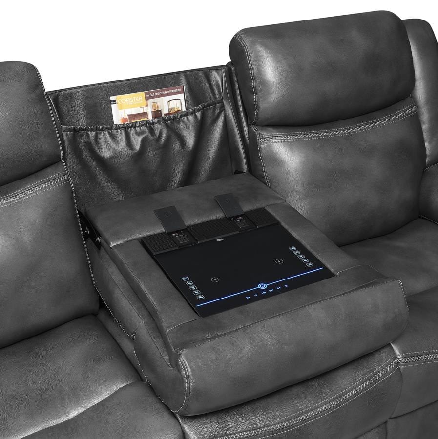 Shallowford 2-piece Power^2 Living Room Set Hand Rubbed Charcoal
