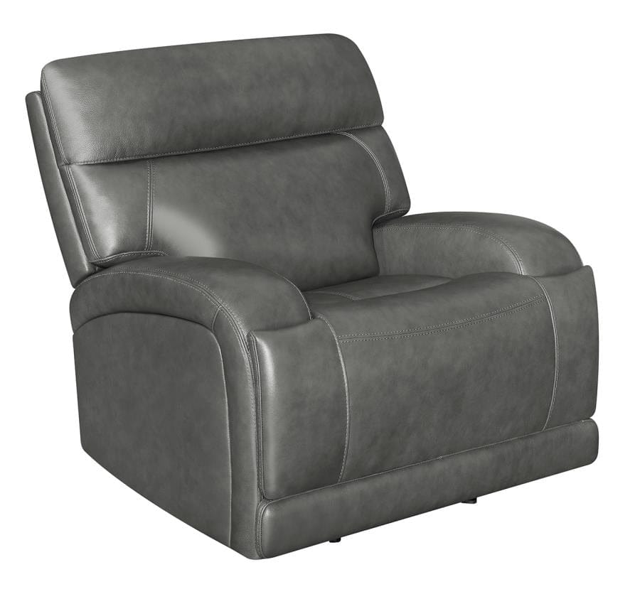 Longport 3-piece Upholstered Power Living Room Set Charcoal