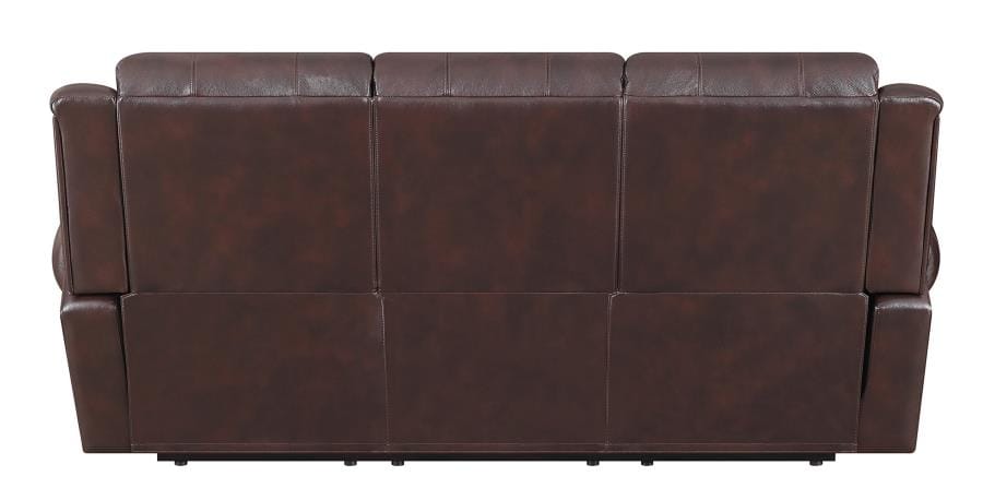 Sir Rawlinson Nailhead Trim Motion Sofa Dark Brown