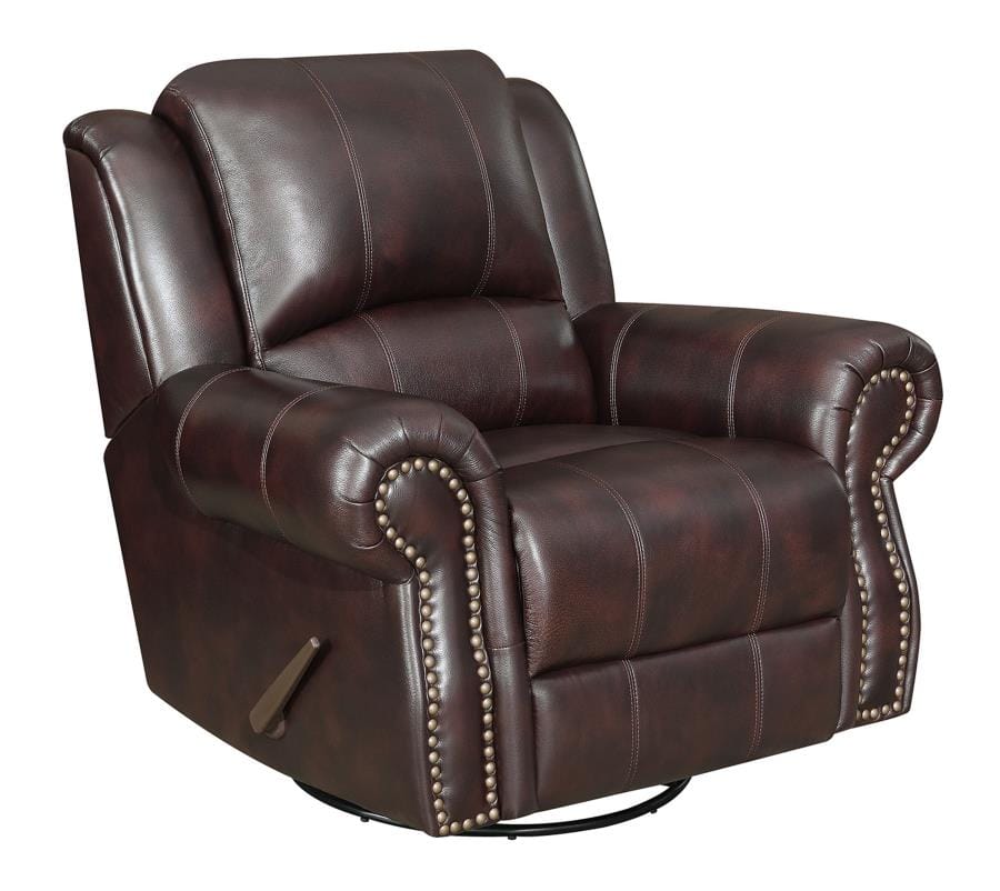 Sir Rawlinson Swivel Rocker Recliner Dark Brown