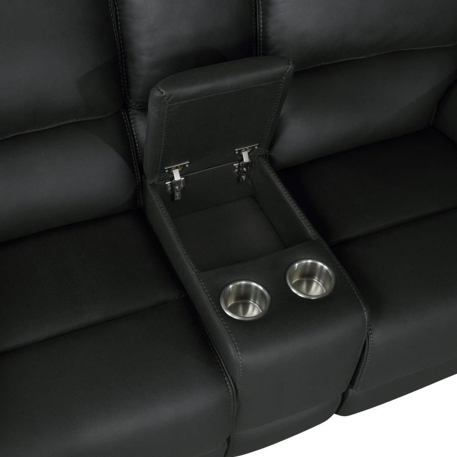Breton Upholstered Tufted Back Motion Loveseat