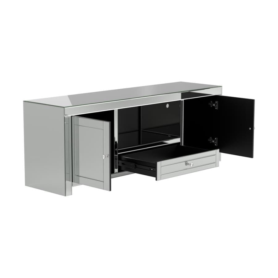 2-door TV Console Silver