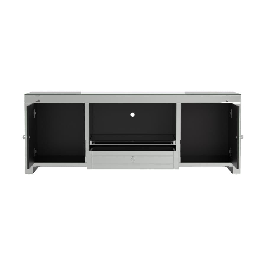 2-door TV Console Silver