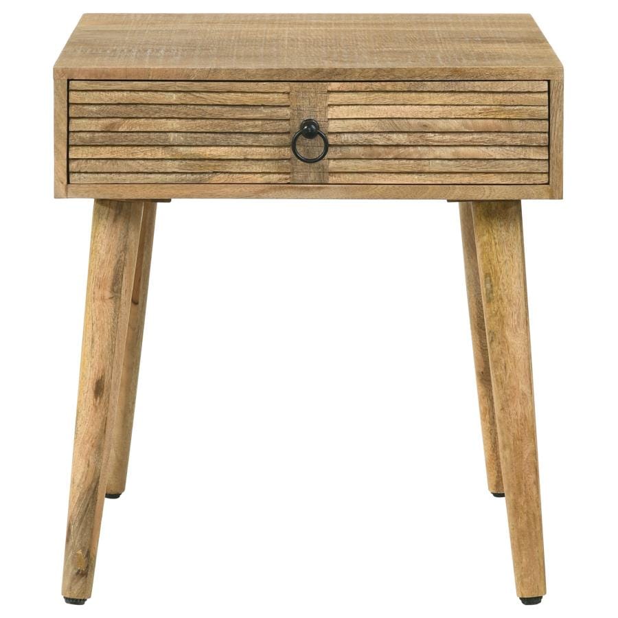 Zabel Square 1-drawer End Table Natural