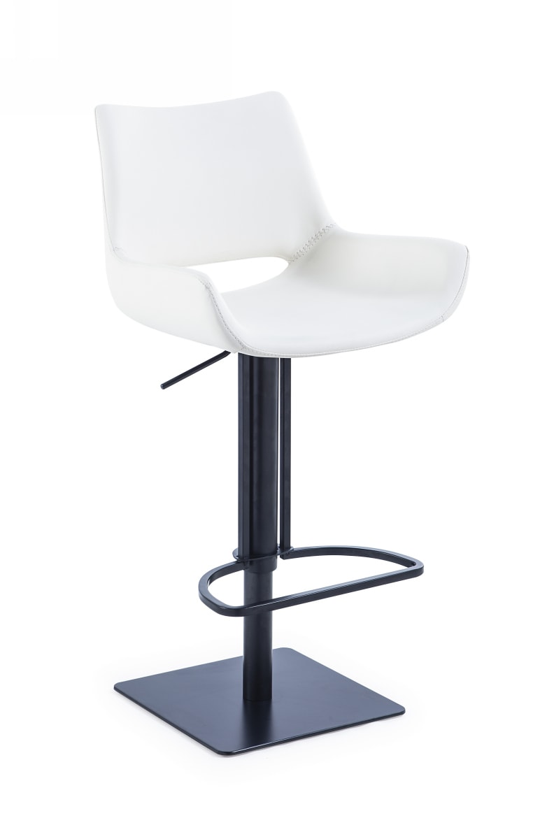 Modrest Niles - Modern White Bar Stool
