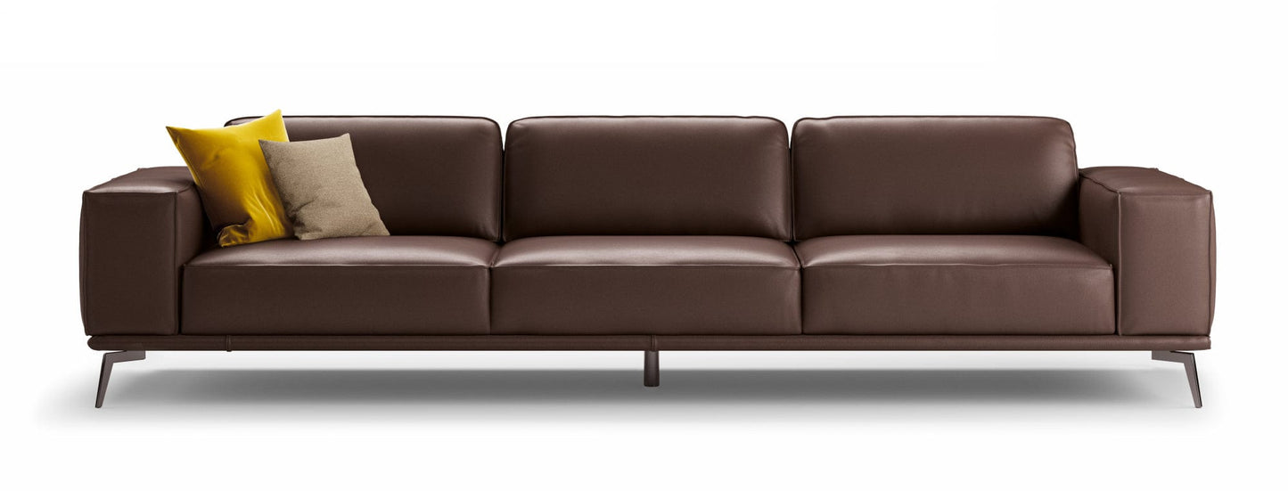 Accenti Italia Darwin - Italian Modern Dark Brown Leather Sofa