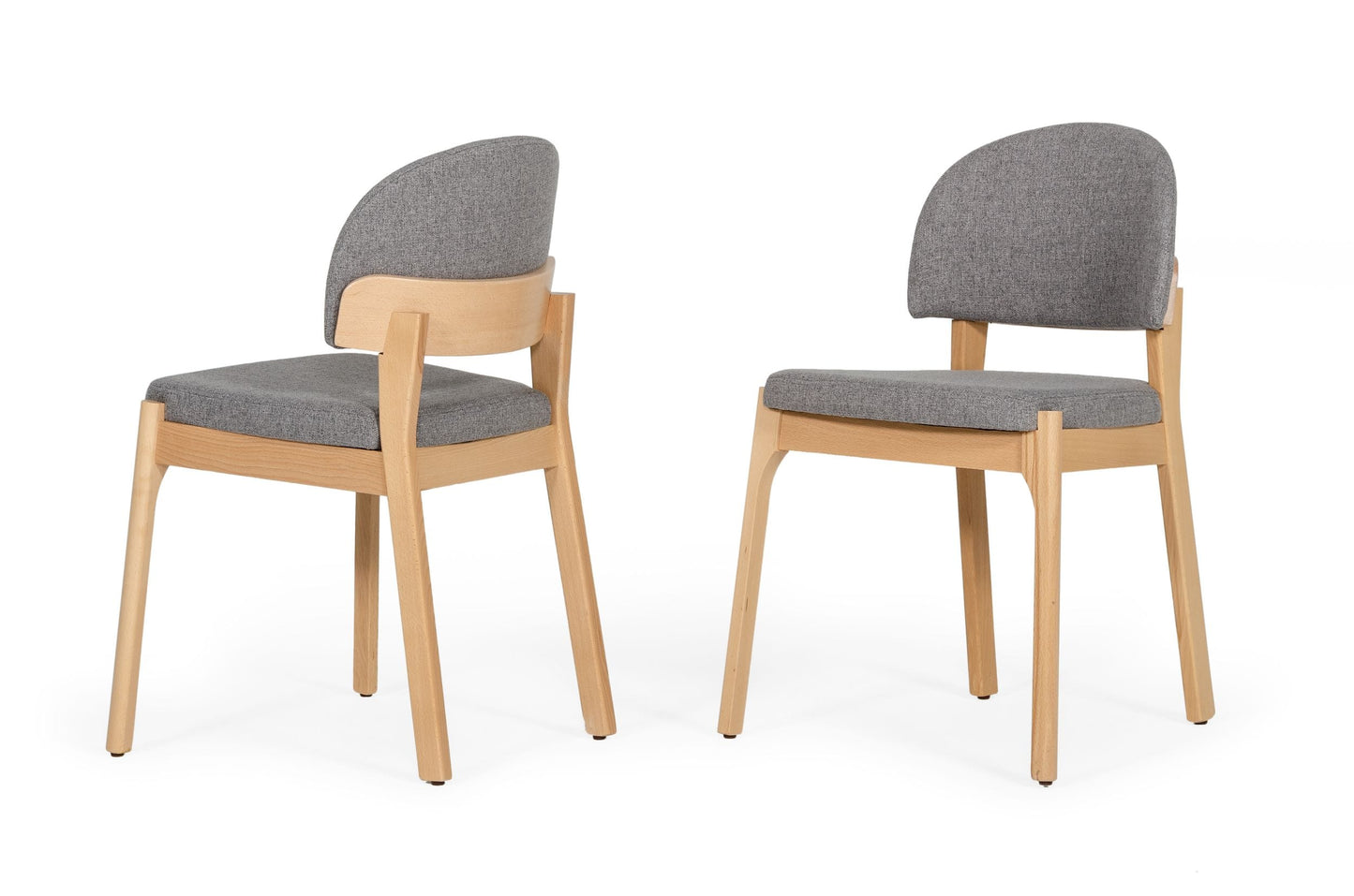 Modrest Brandon - Modern Grey Dining Chair (Set of 2)