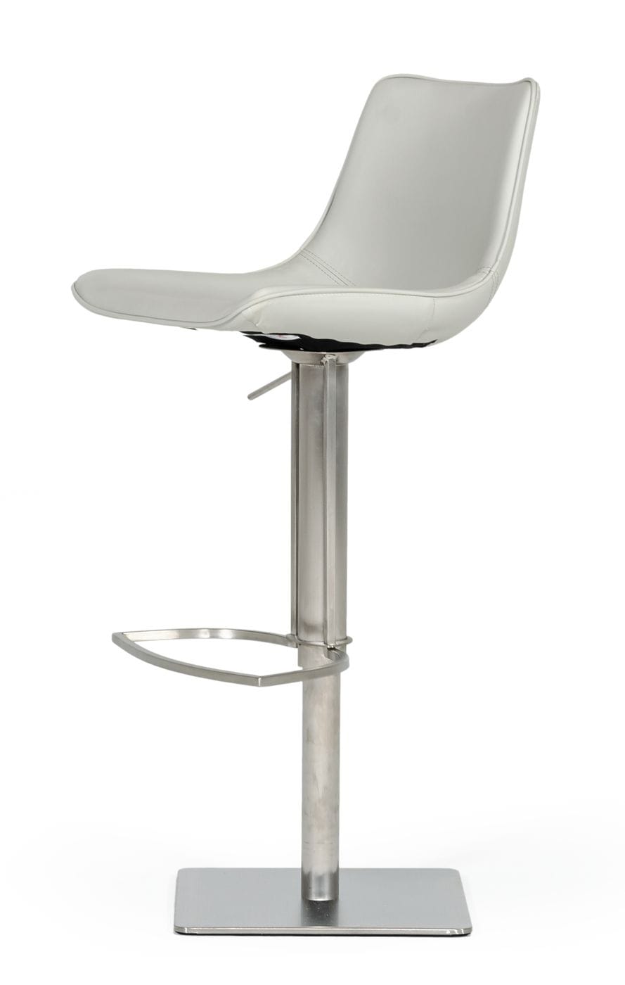 Modrest Manning - Modern Light Grey Bar Stool
