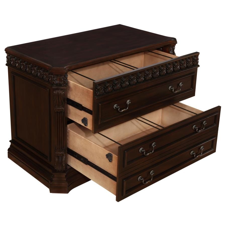 Tucker 3-drawer File Cabinet Rich Brown
