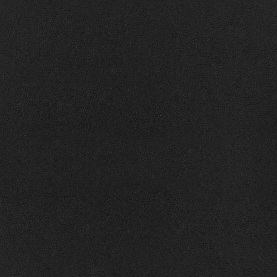 Tufted High Back Office Chair Black and Chrome