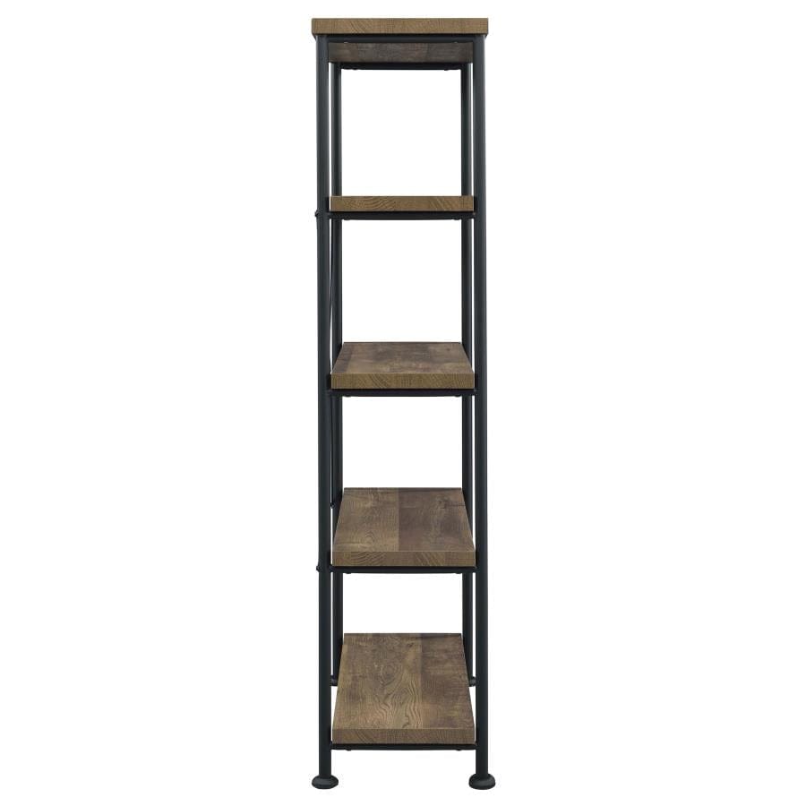 Analiese 4-shelf Bookcase Rustic Oak