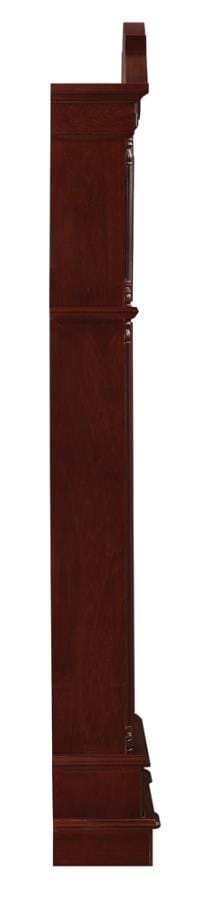 Diggory Grandfather Clock Brown Red and Clear