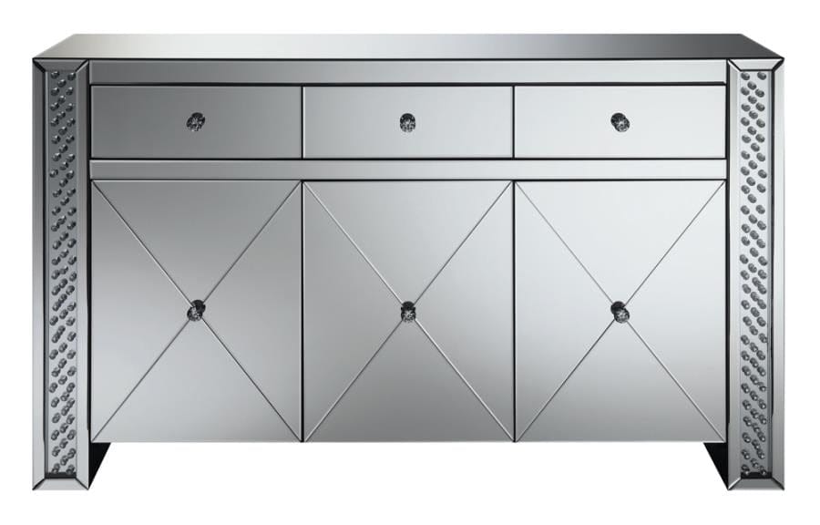 Fueyes 3-drawer Accent Cabinet Silver