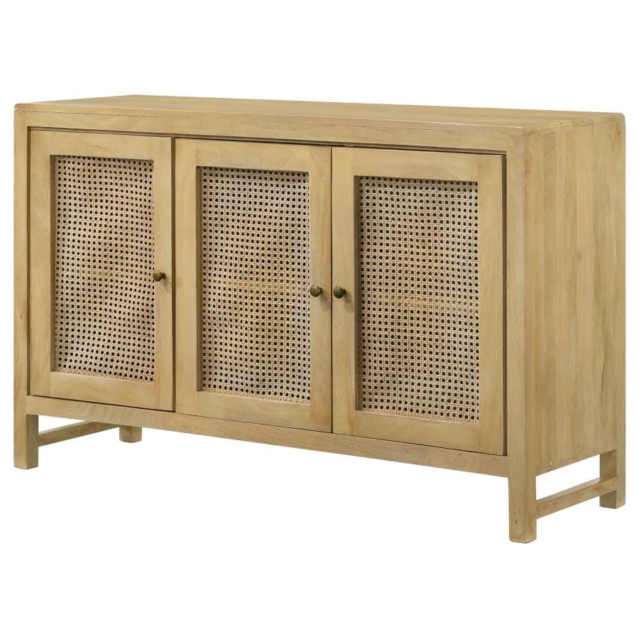 Amaryllis Rectangular 3-door Accent Cabinet Natural