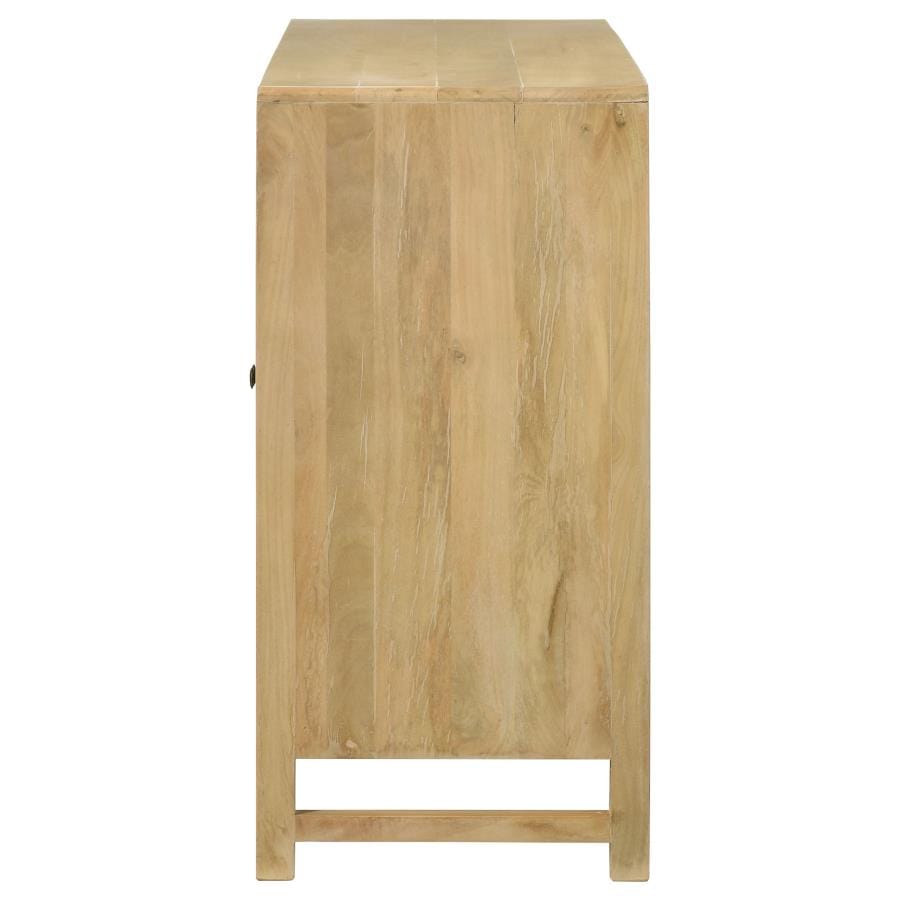 Amaryllis Rectangular 3-door Accent Cabinet Natural