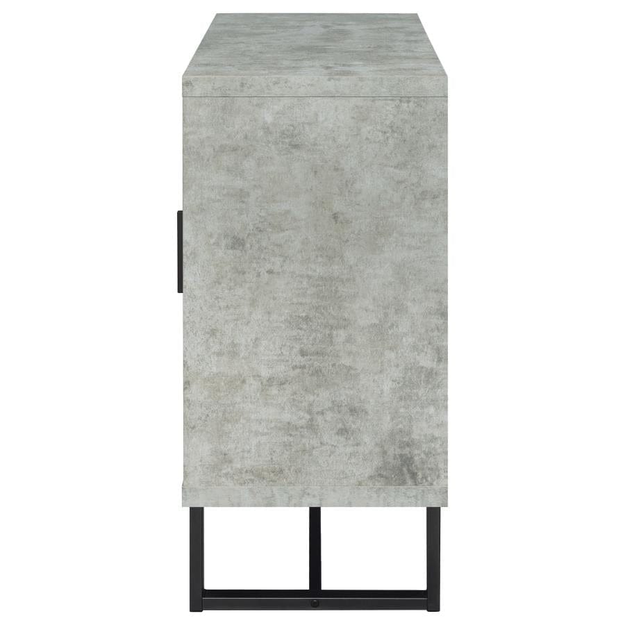 Abelardo 3-drawer Accent Cabinet Weathered Oak and Cement