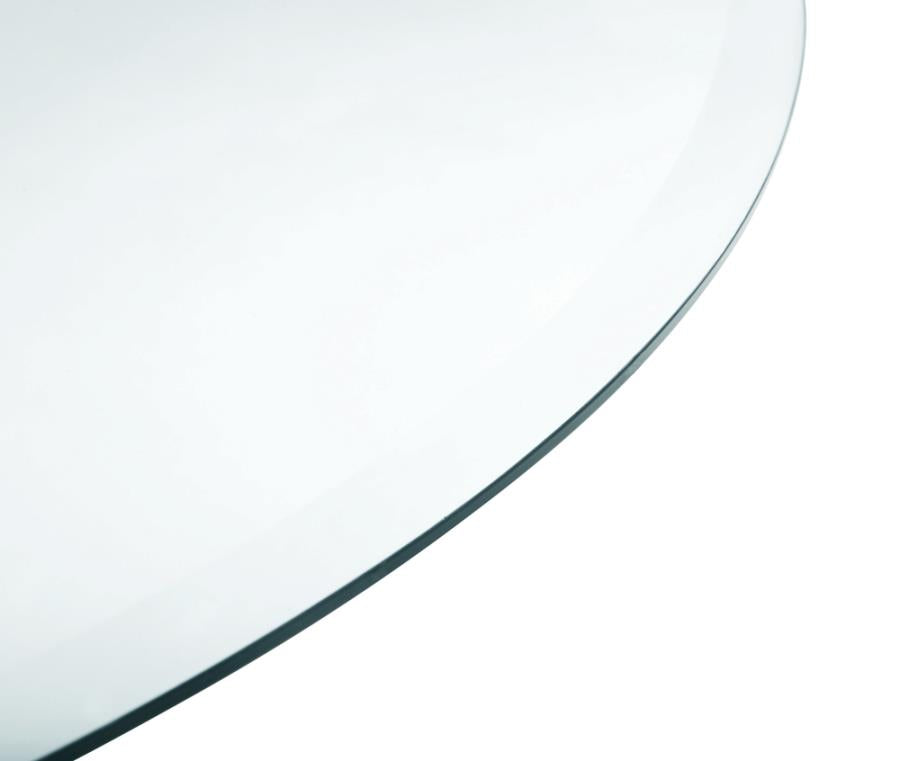 36" Round Occasional Glass Top Clear