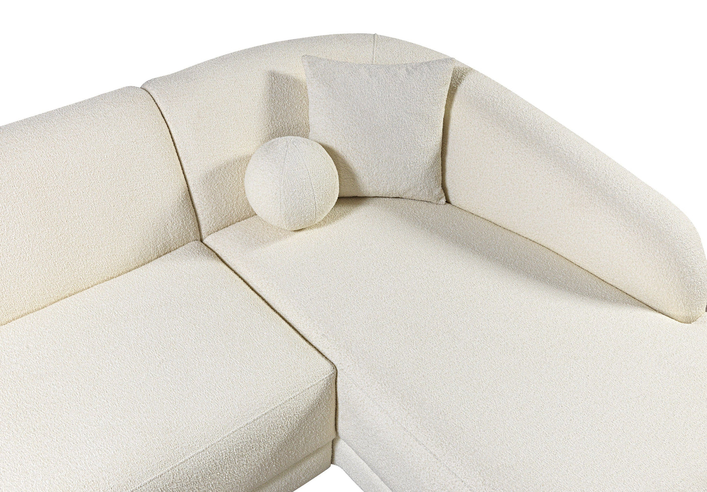 Bella Ivory Boucle RAF Sectional