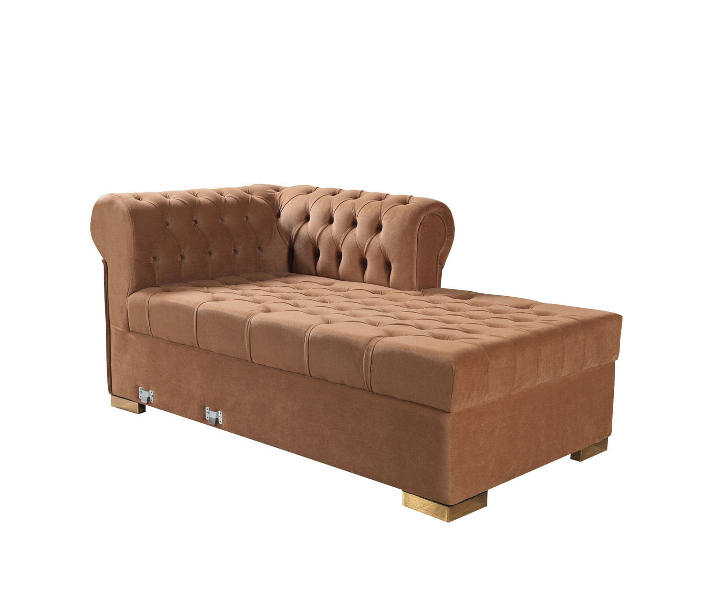 Lauren Mocha Velvet Double Chaise Sectional