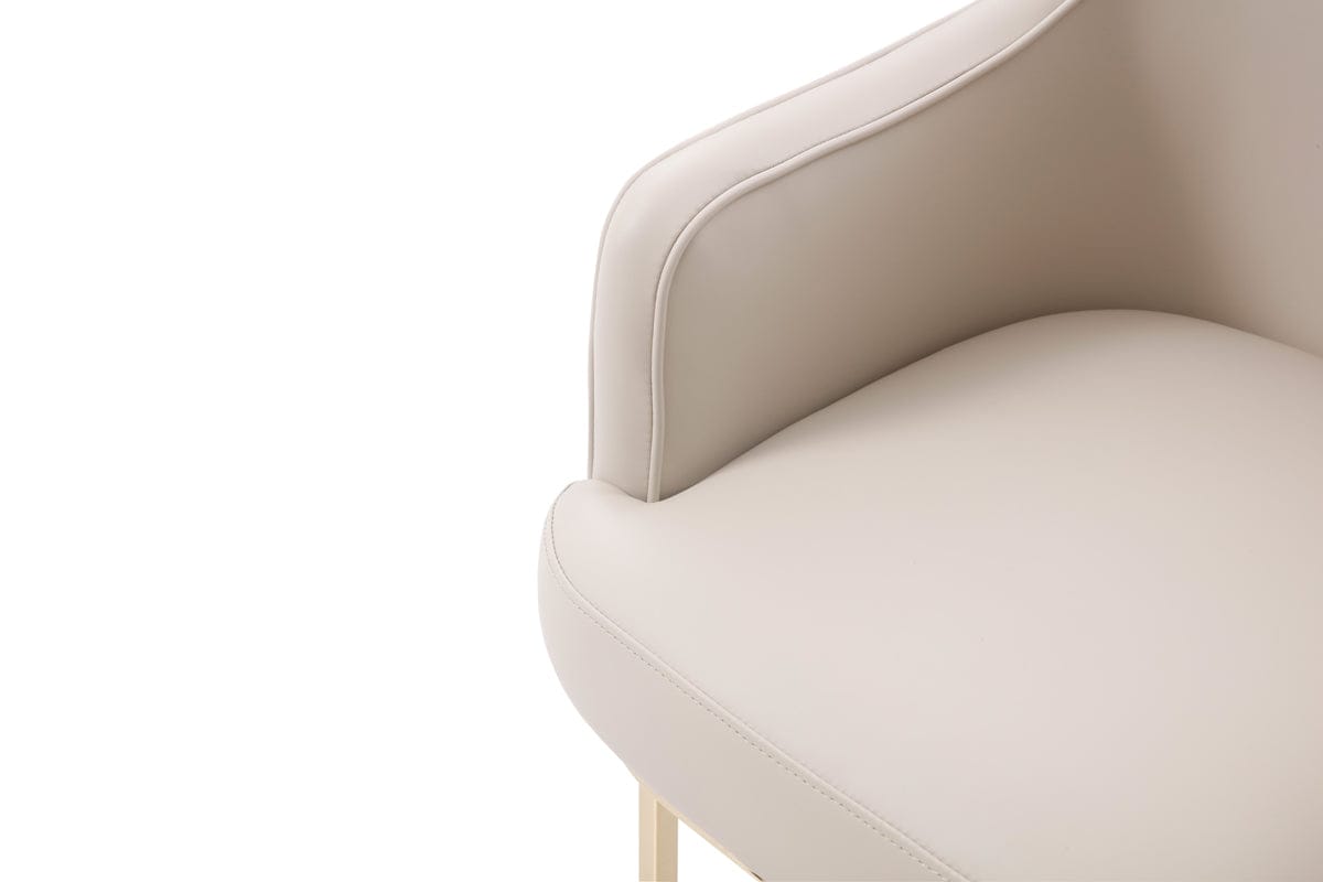 Modrest Tyler - Modern Grey + Gold Dining Chair