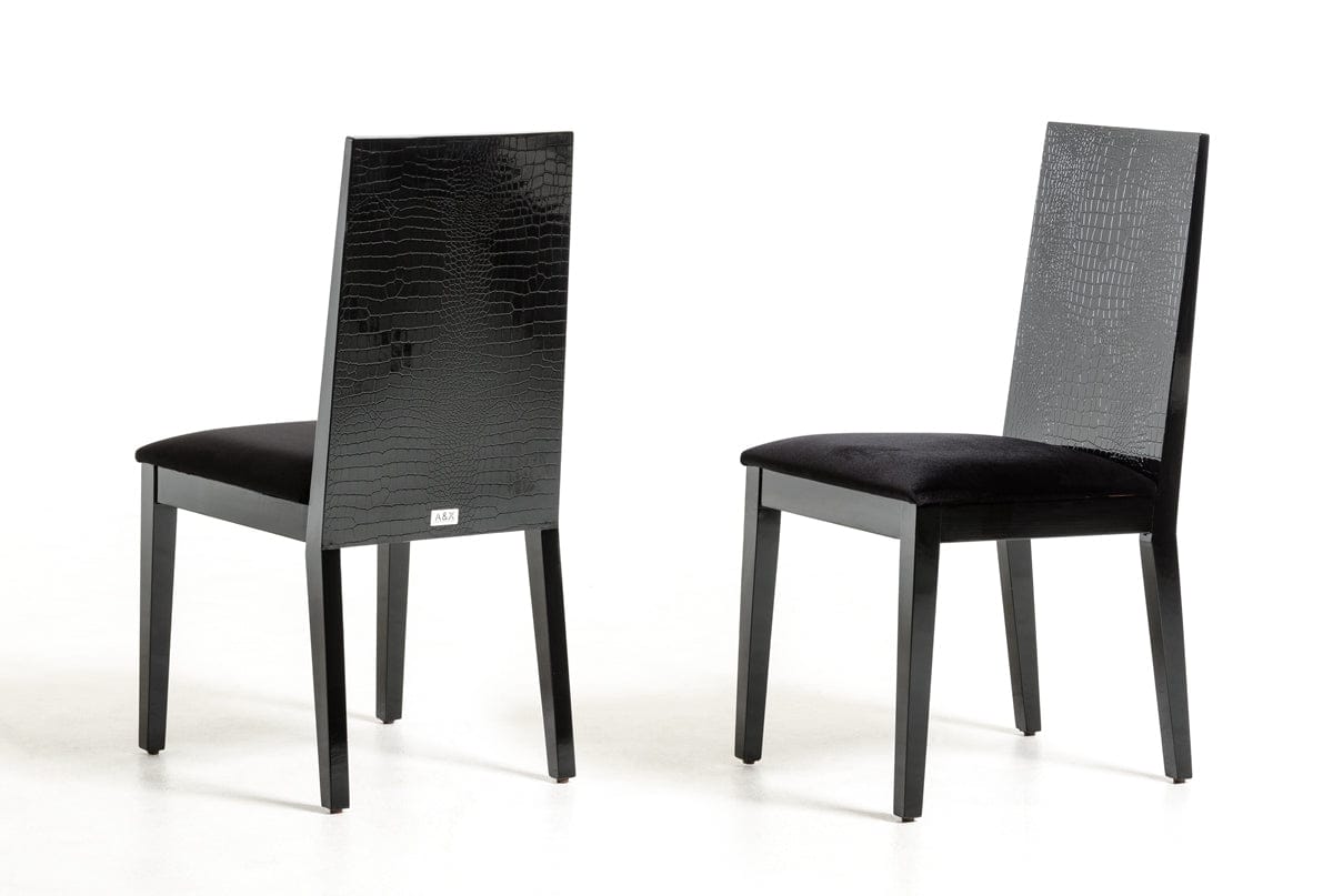 A&X Bridget Black Dining Chair (Set of 2)
