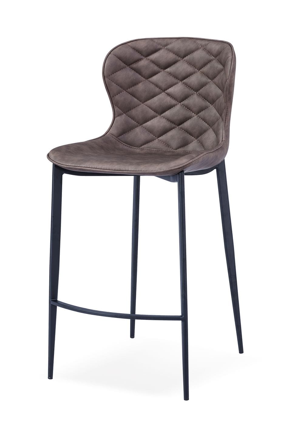 Modrest Felicia - Modern Brown & Black Bar Stool (Set of 2)