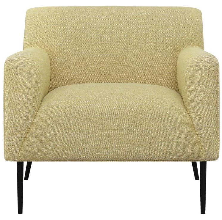 Sally Upholstered Track Arms Accent Chair Lemon