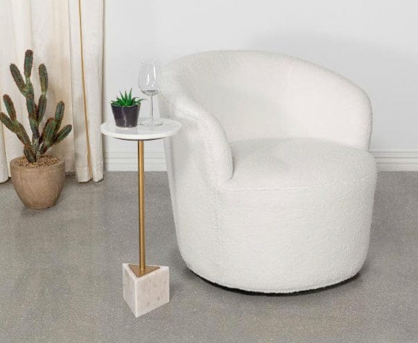 White Swivel Chair