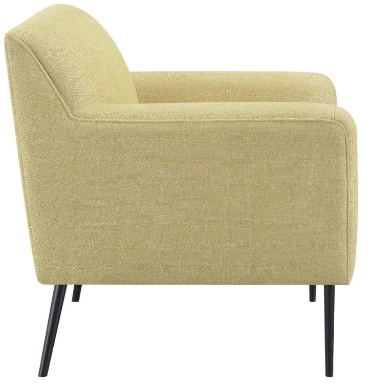 Sally Upholstered Track Arms Accent Chair Lemon