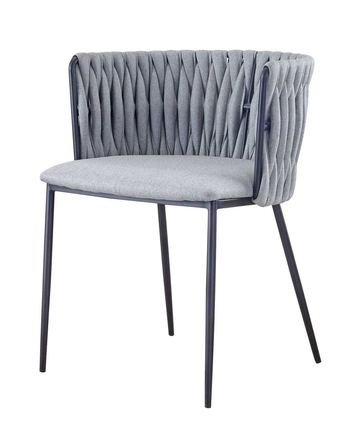 Modrest Janis - Contemporary Light Grey & Black Dining Chair