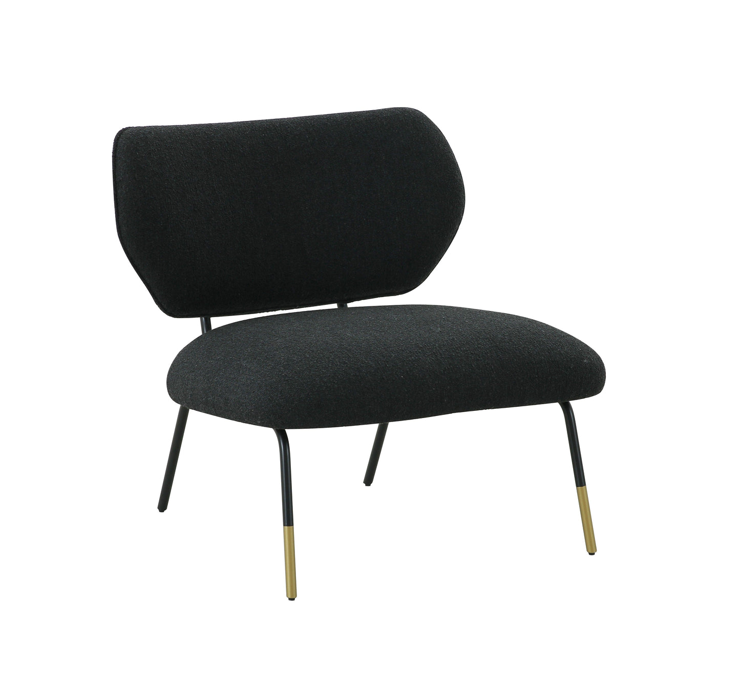 Modrest - Kendall Modern Black Fabric Accent Chair
