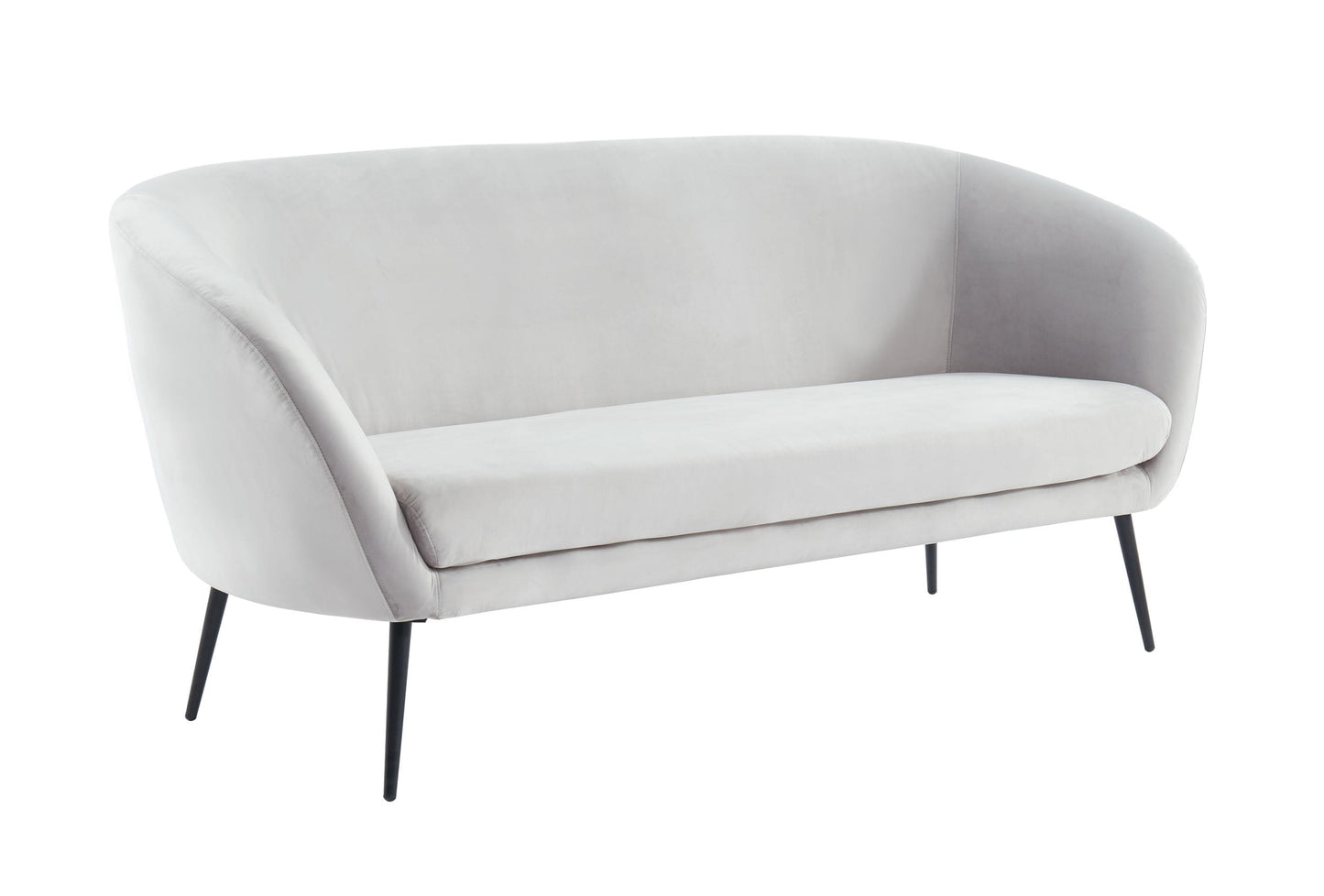 Divani Casa Koeing - Modern Light Grey Fabric Sofa