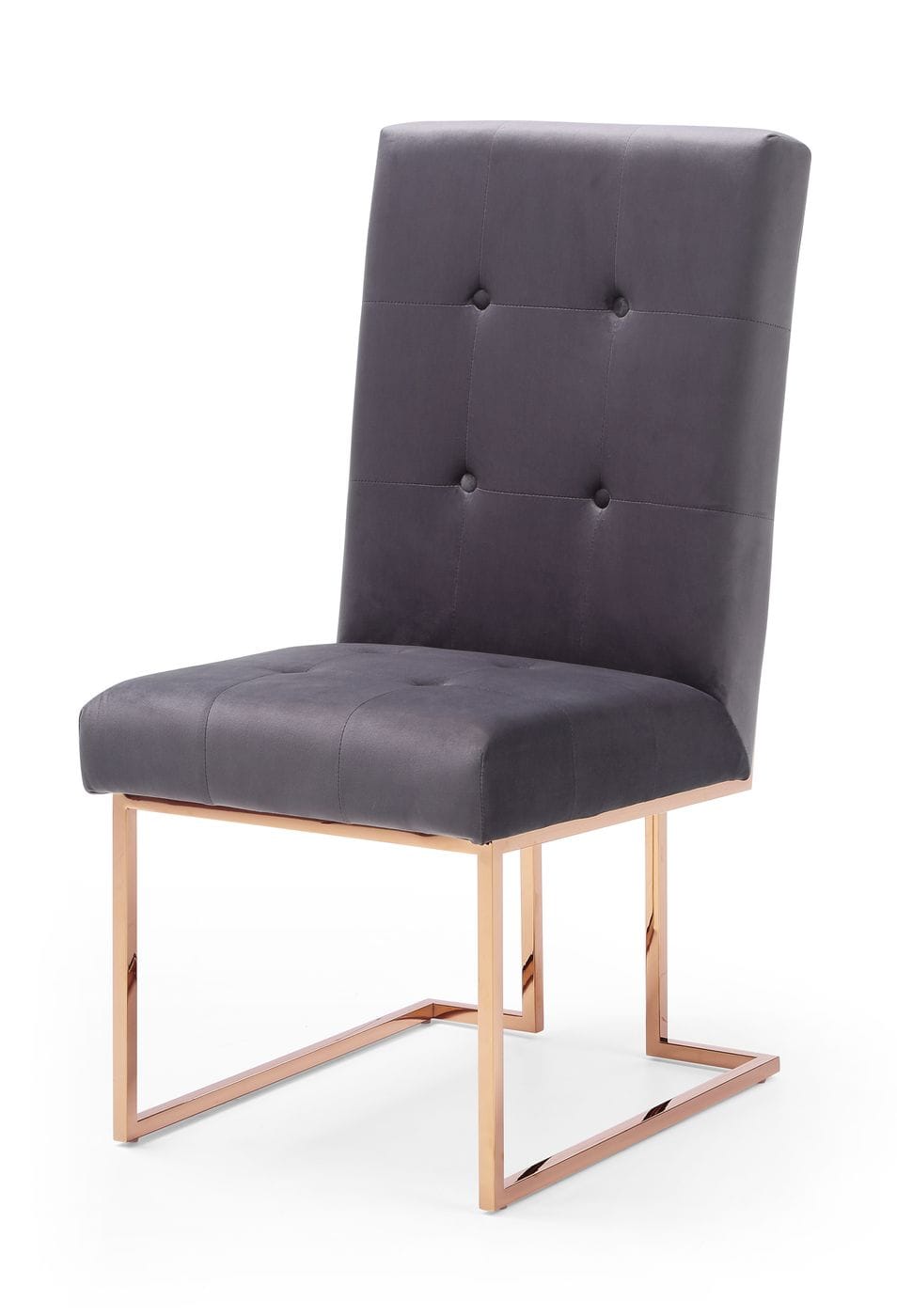 Modrest Legend - Modern Grey & Rosegold Dining Chair (Set of 2)