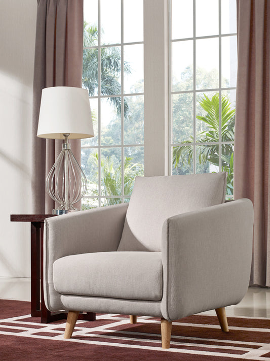 Divani Casa Dakota Modern Beige Fabric Chair