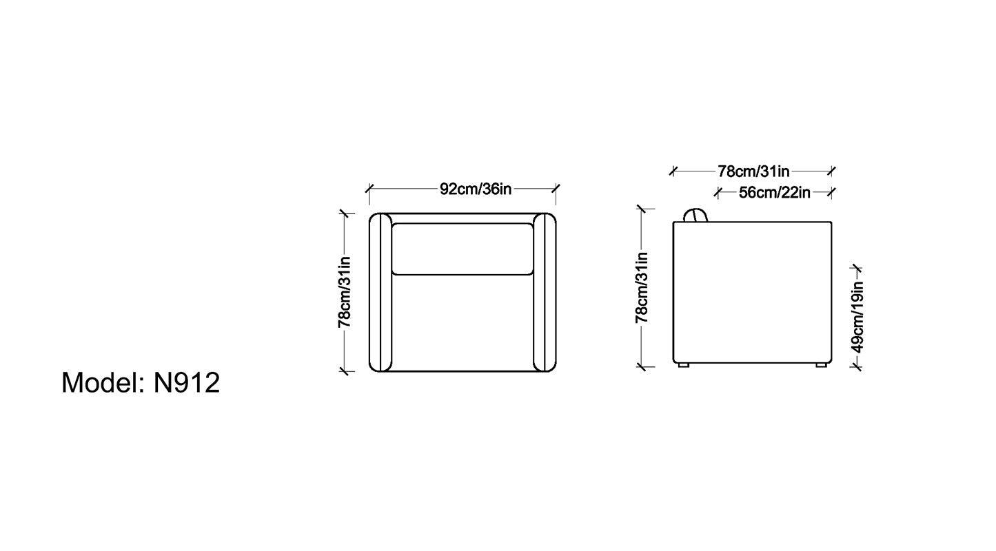 Divani Casa Tamworth Modern Grey Leather Swivel Chair