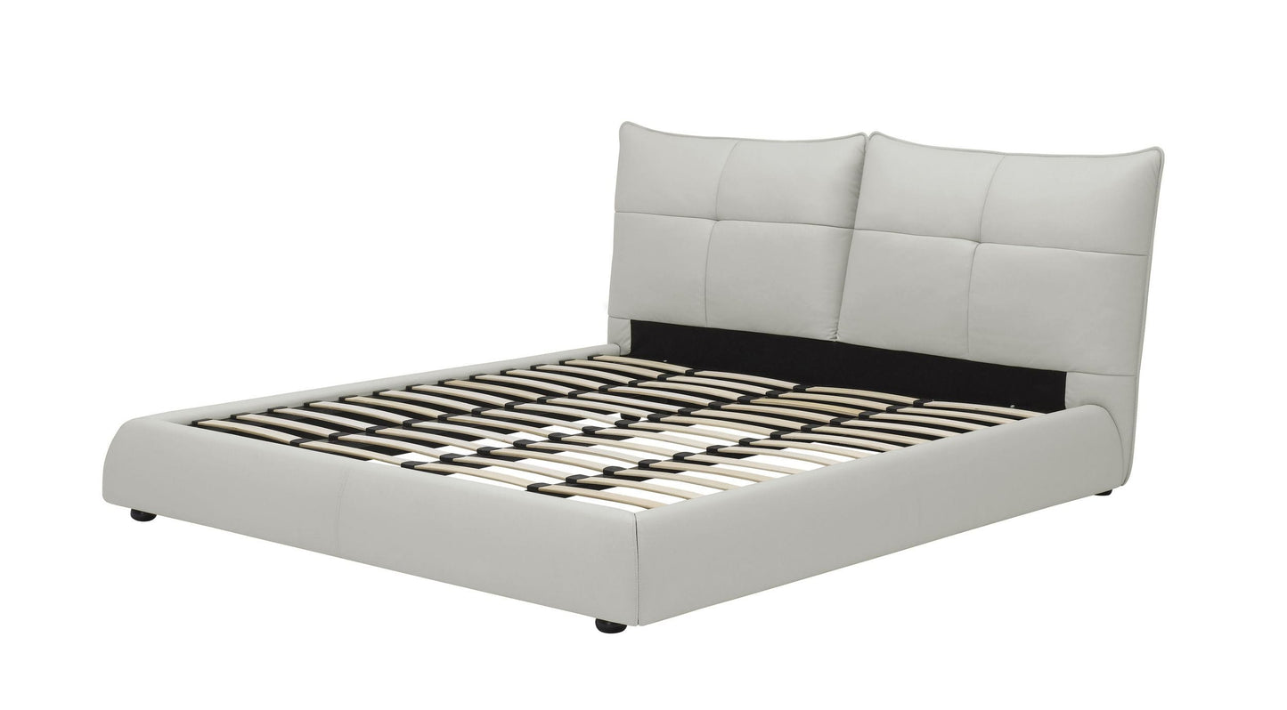 Modrest Patrick - Modern White Leather Bed