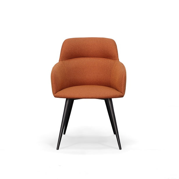 Modrest Scranton - Modern Orange & Black Dining Chair