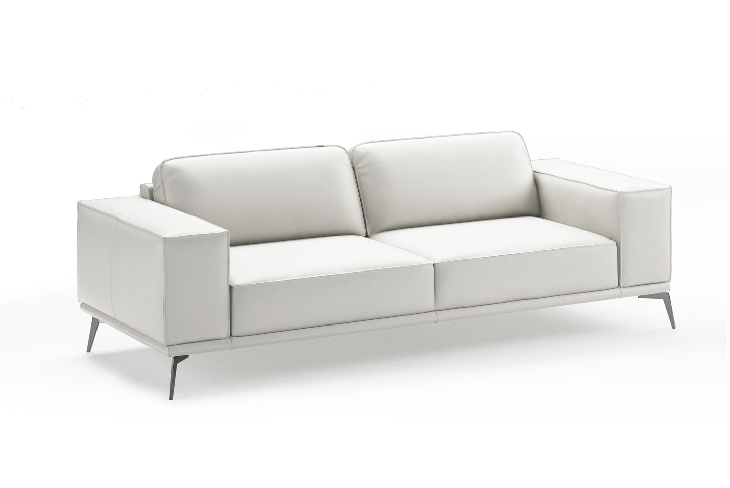 Coronelli Collezioni Soho - Contemporary Italian White Leather Sofa
