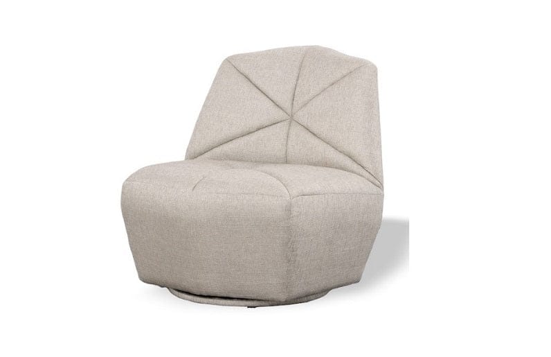 Divani Casa Tomlin - Contemporary Grey Woven Fabric Accent Chair