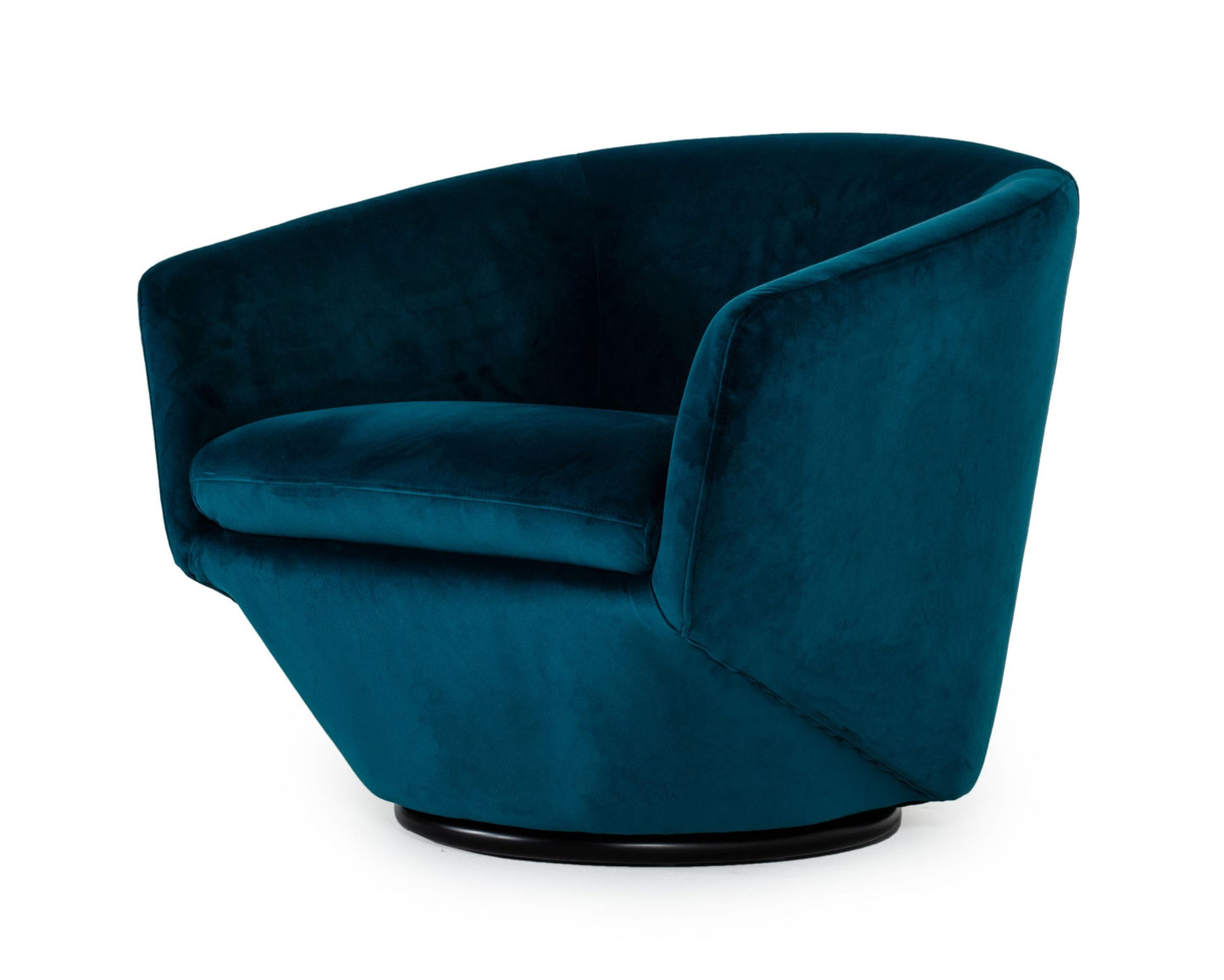 Divani Casa Tyson - Modern Dark Teal Fabric Accent Chair