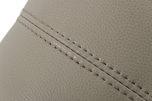 Divani Casa Versa - Modern Light Taupe Eco-Leather Left Facing Sectional Sofa with Recliner